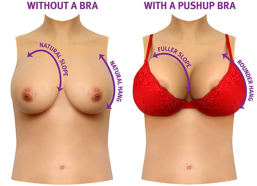 Gold Seal Naked Torso Silikonbrüste